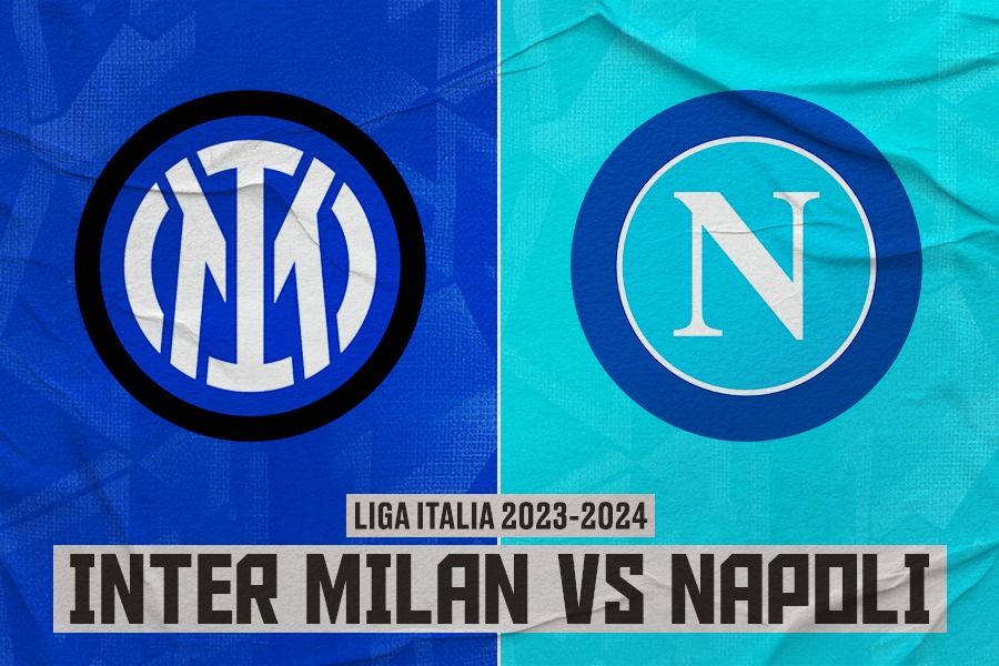 Laga Inter Milan vs Napoli di Liga Italia 2023-2024. (Rahmat Ari Hidayat/Skor.id).