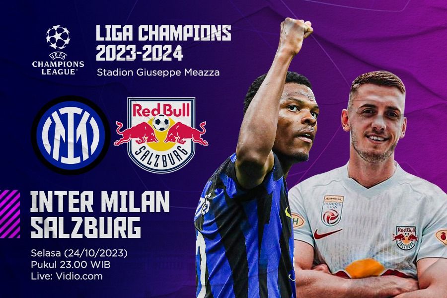 Prediksi dan Link Live Streaming Inter Milan vs Salzburg di Liga Champions 2023-2024