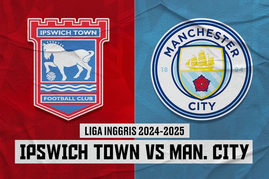 Laga Ipswich Town vs Manchester City di Liga Inggris 2024-2025. (Dede Sopatal Mauladi/Skor.id).