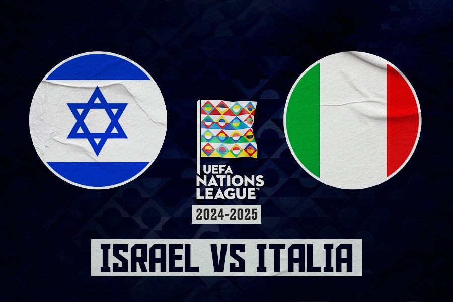 Israel vs Italia di UEFA Nations League 2024-2025. (Rahmat Ari Hidayat/Skor.id).