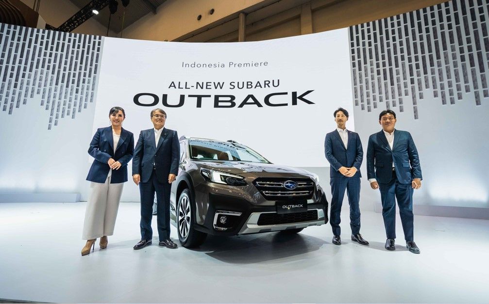 Jajaran Subaru Indonesia dan Subaru Corporation Japan memperkenalkan The All-New Subaru Outback di GIIAS 2023 (Dok. Subaru Indonesia).