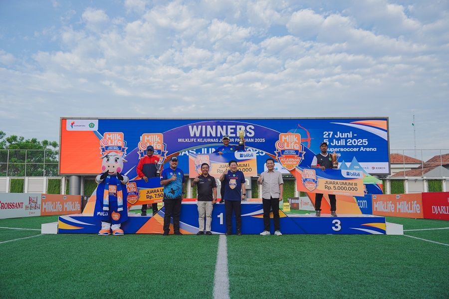 Jawa Tengah menjadi juara umum Milklife Archery Challenge Kejurnas Junior 2025. (Milklife)