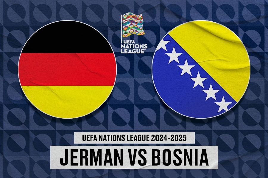 Prediksi dan link live streaming Jerman vs Bosnia di ajang UEFA Nations League 2024-2025. (Yusuf/Skor.id).