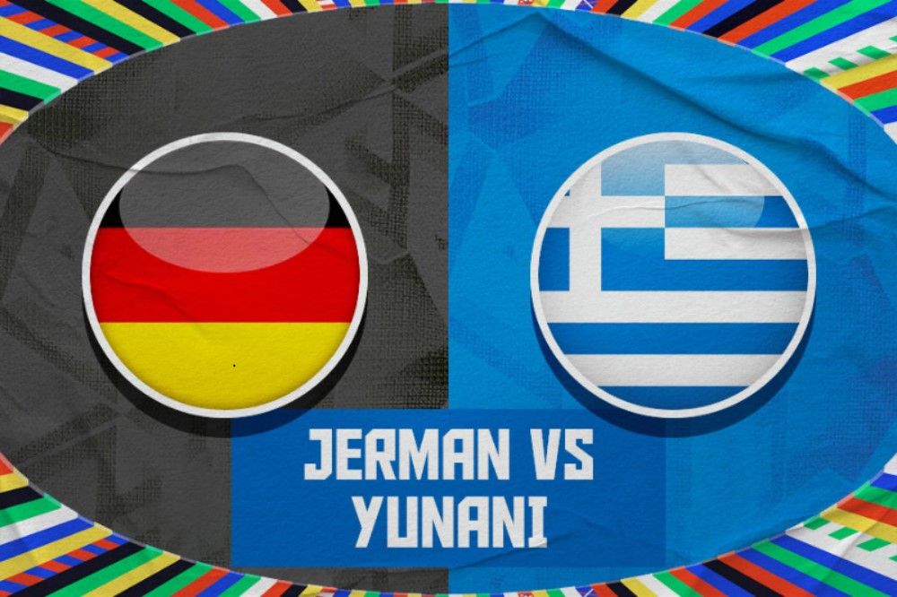 Jerman vs Yunani, laga uji coba internasional jelang Euro 2024. (Hendy Andika/Skor.id).