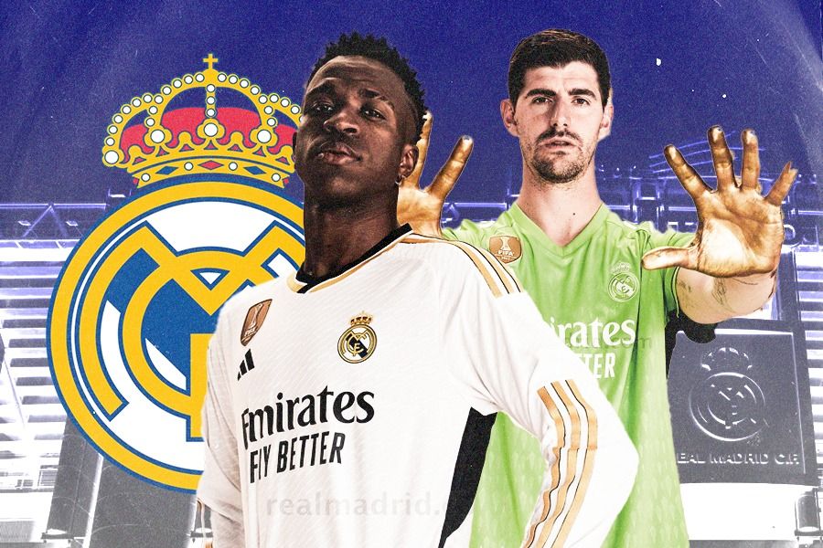 Jersey kandang Real Madrid untuk musim 2023-2024. (Jovi Arnanda/Skor.id)