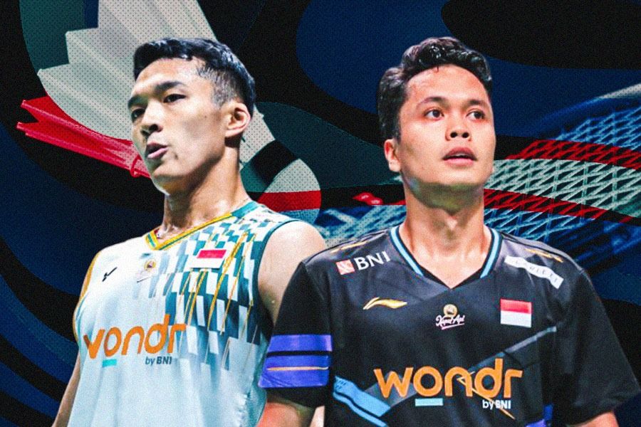 Jonatan Christie dan Anthony Sinisuka Ginting