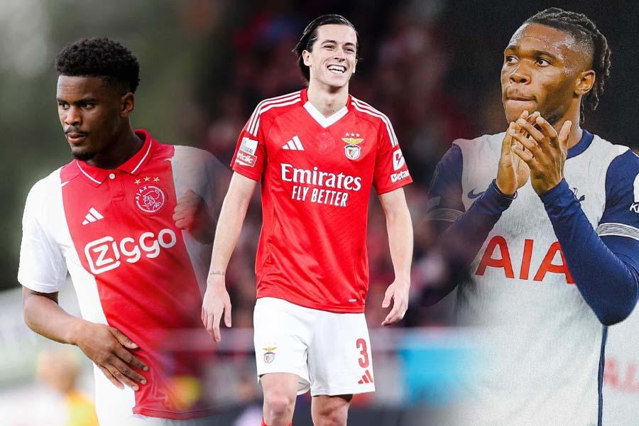 3 bek kiri alternatif untuk Real Madrid, dari Jorrel Hato, Alvaro Carreras, hingga Destiny Udogie. (Grafis: Deni Sulaeman/Skor.id)