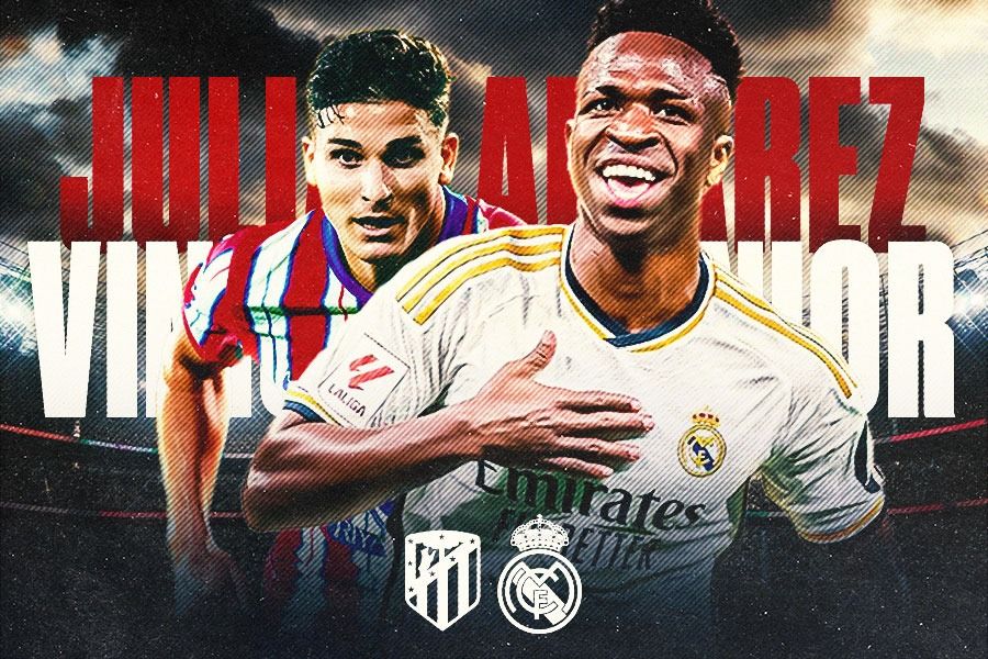 Atletico Madrid vs Real Madrid: Panggung Julian Alvarez dan Vinicius Junior