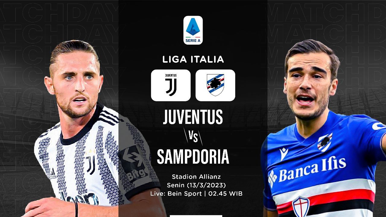 Hasil Juventus vs Sampdoria: Adrien Rabiot Catat Brace, I Bianconeri Menang 4-2