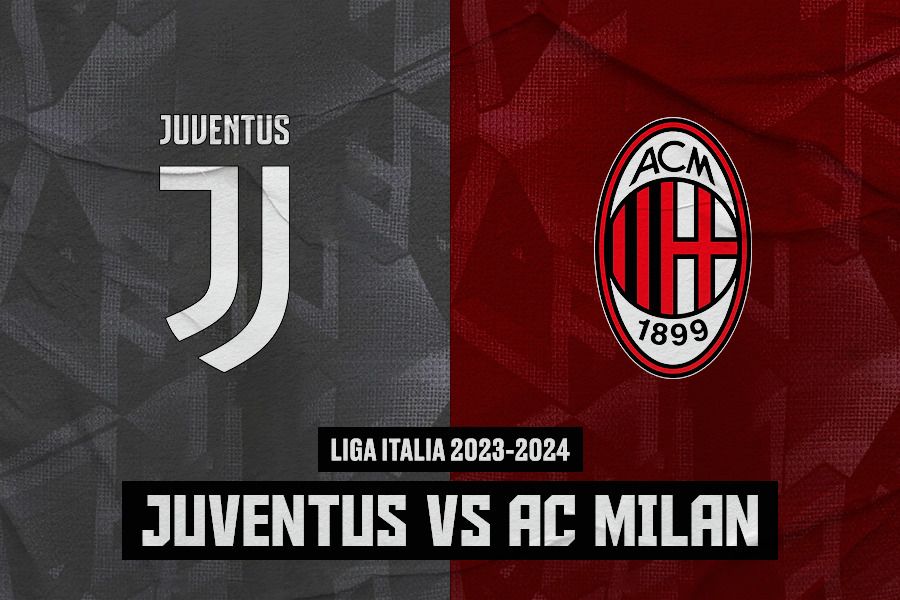 Juventus vs AC Milan di Liga Italia 2023-2024. (Jovi Arnanda/Skor.id).