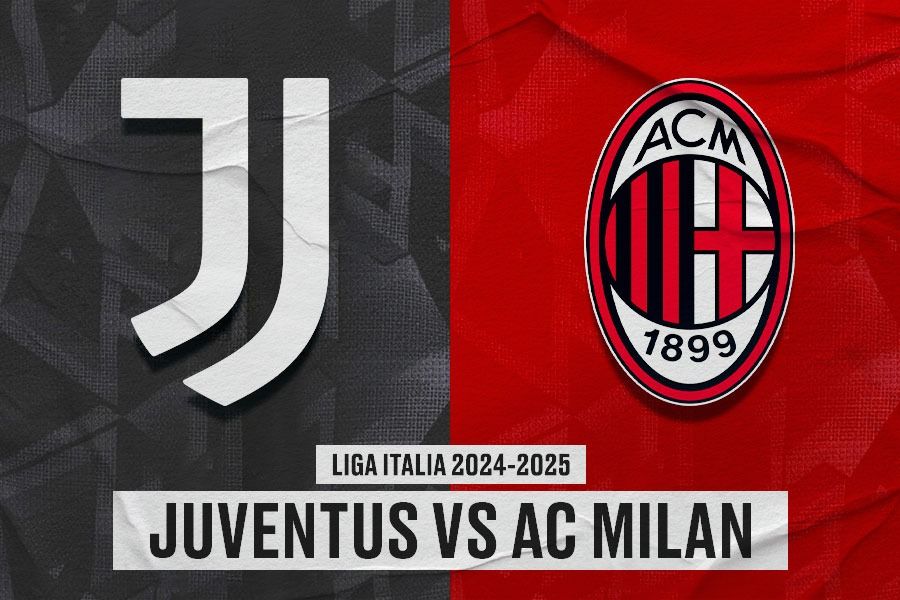 Prediksi dan link live streaming Juventus vs AC Milan di Liga Italia 2024-2025. (Yusuf/Skor.id).