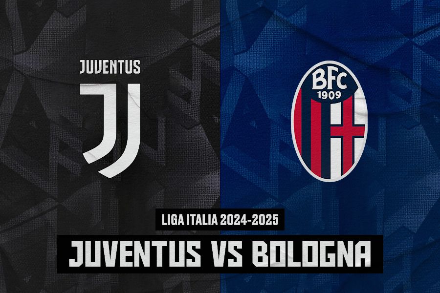 Juventus vs Bologna akan terjadi di Liga Italia 2024-2025 pada Minggu (8/12/2024) pukul 00.00 WIB. (Jovi Arnanda/Skor.id).