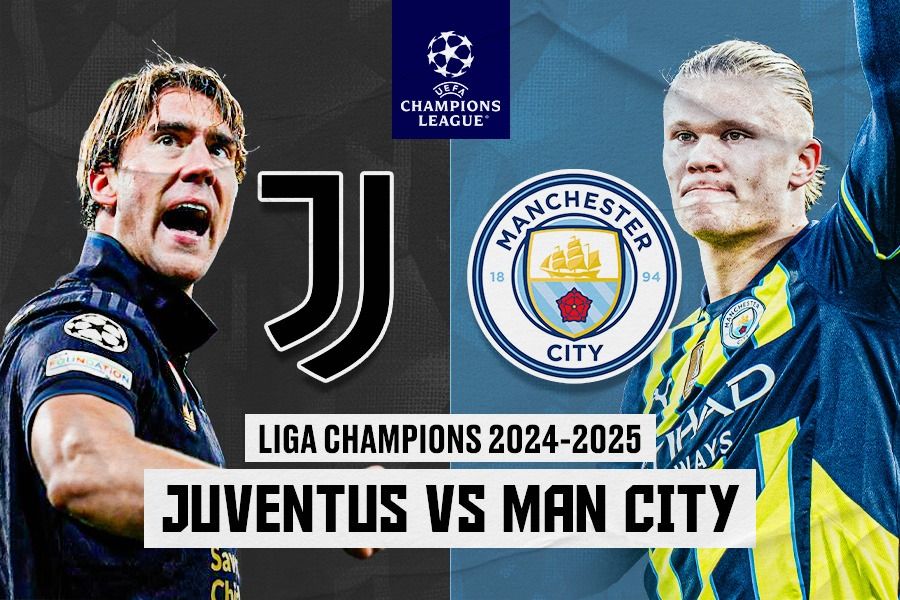 Prediksi dan Link Live Streaming Juventus vs Man City di Liga Champions 2024-2025