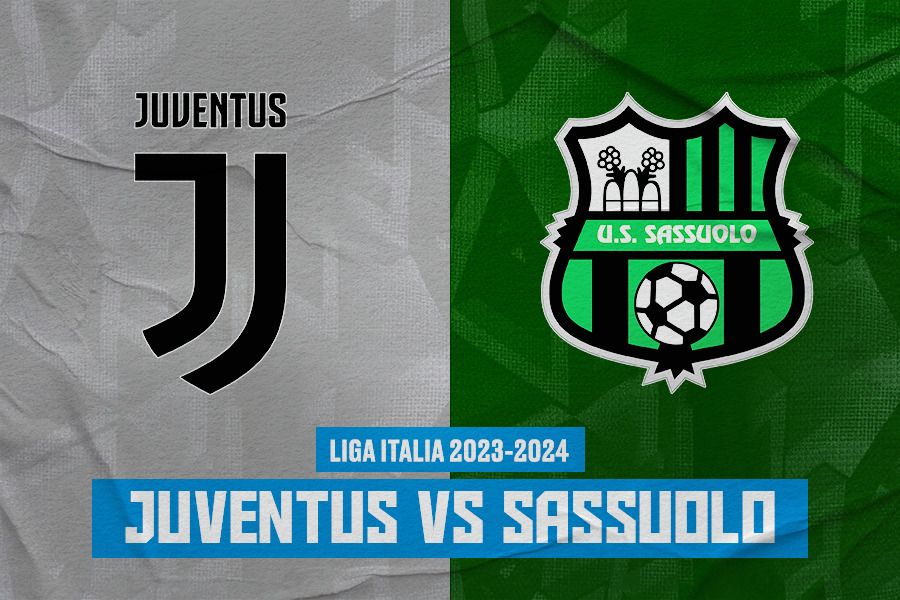 Prediksi dan link live streaming Juventus vs Sassuolo di Liga Italia 2023-2024. (Jovi Arnanda/Skor.id).