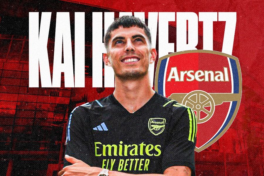 Kai Havertz resmi bergabung ke Arsenal. (Dede Mauladi/Skor.id)