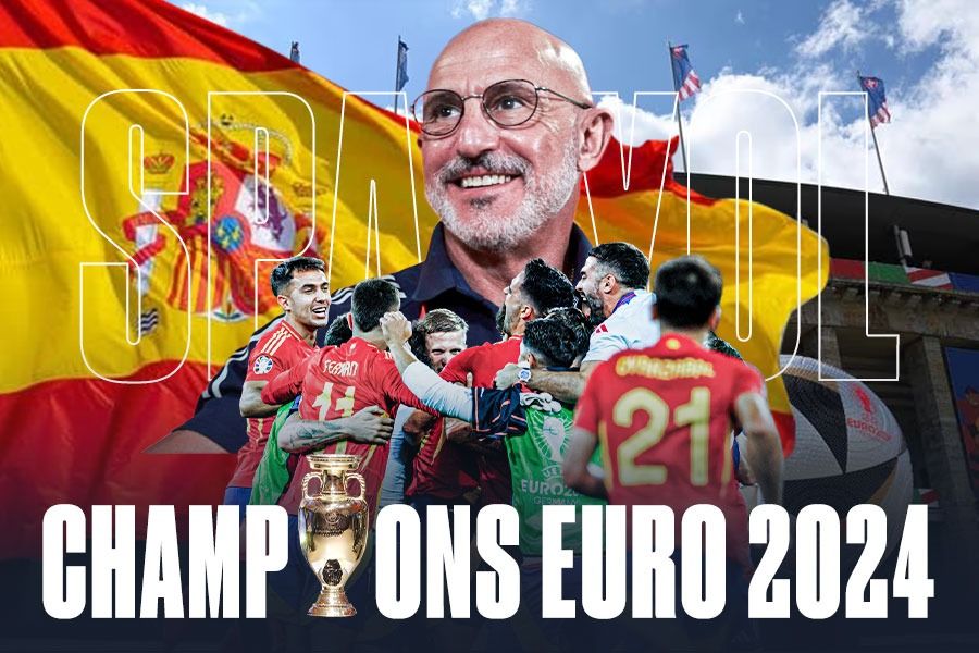 Spanyol berhasil menjadi juara Euro 2024 (Piala Eropa 2024), setelah mengalahkan Inggris 2-1 di final. (Yusuf/Skor.id).