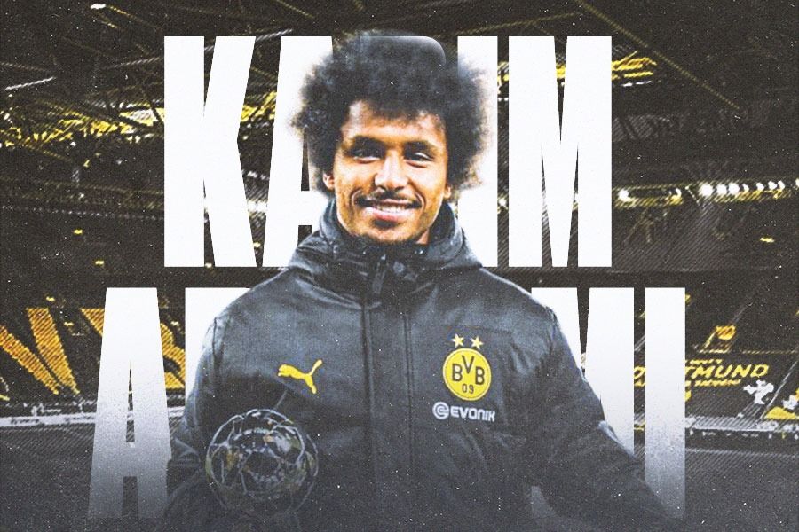 Karim Adeyemi, penyerang Borussia Dortmund. (Yusuf/Skor.id).