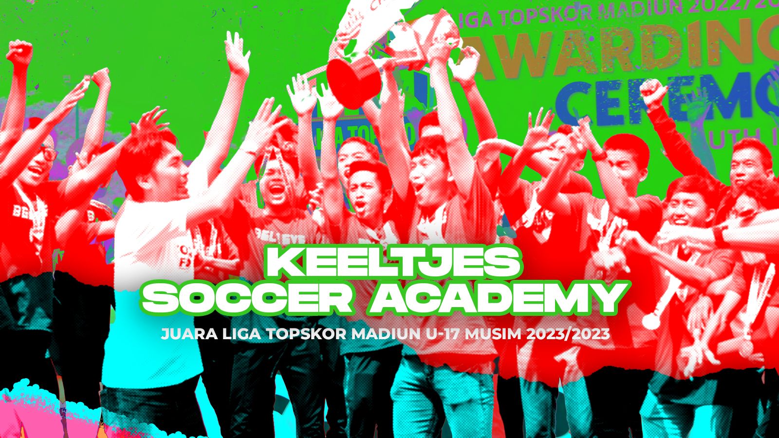 Keeltjes Soccer Academy berhasil juara di Liga TopSkor Madiun U-17 2022-2023. (Wiryanto/Skor.id)