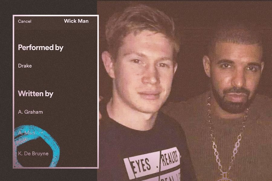 Spekulasi sempat beredar bahwa Kevin De Bruyne berkolaborasi dengan Drake dalam lagu Wick Man. (Rahmat Ari Hidayat/Skor.id)