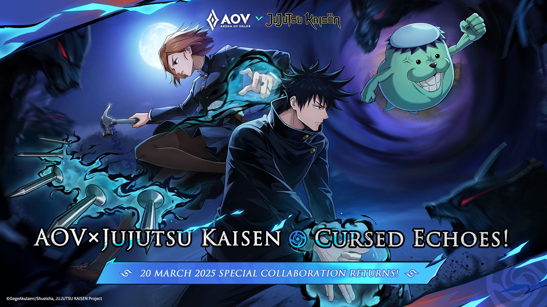 Kolaborasi AOV x Jujutsu Kaisen. (Garena)