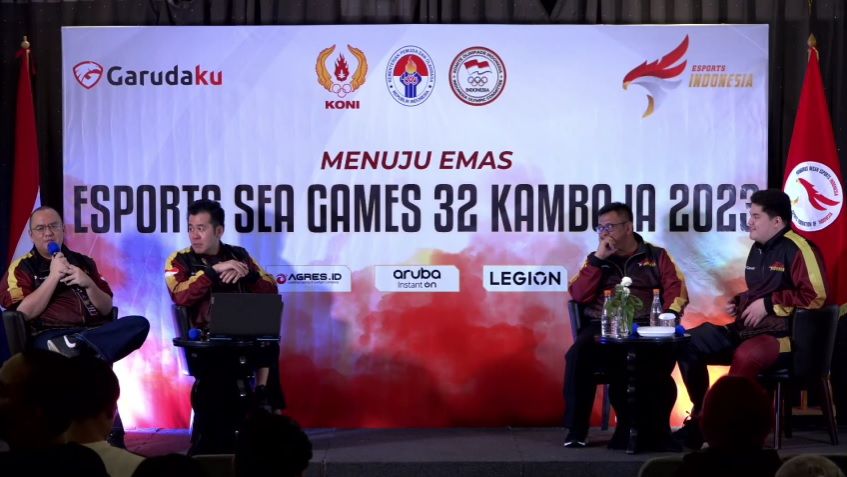 Konferensi Pers Timnas Esports menuju emas SEA Games 2023 Kamboja