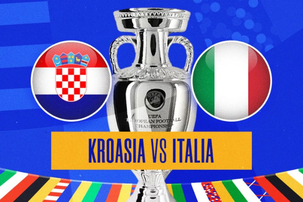 Kroasia vs Italia di Euro 2024 (Hendy Andika/Skor.id).