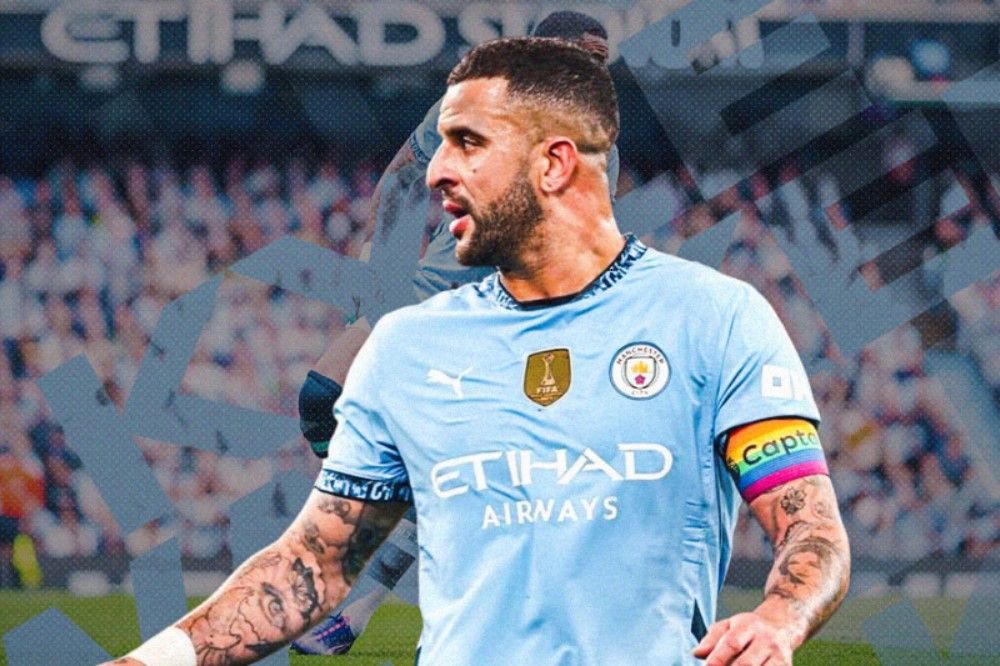 Kapten Manchester City, Kyle Walker semakin dekat dengan pintu keluar. (Hendy Andika/Skor.id).