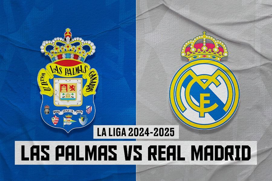 Pertandingan Las Palmas vs Real Madrid di La Liga 2024-2025. (Dede Sopatal Mauladi/Skor.id).