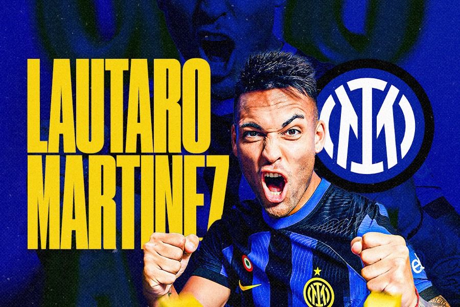 Penyerang Inter Milan, Lautaro Martinez. (Dede Sopatal Mauladi/Skor.id).