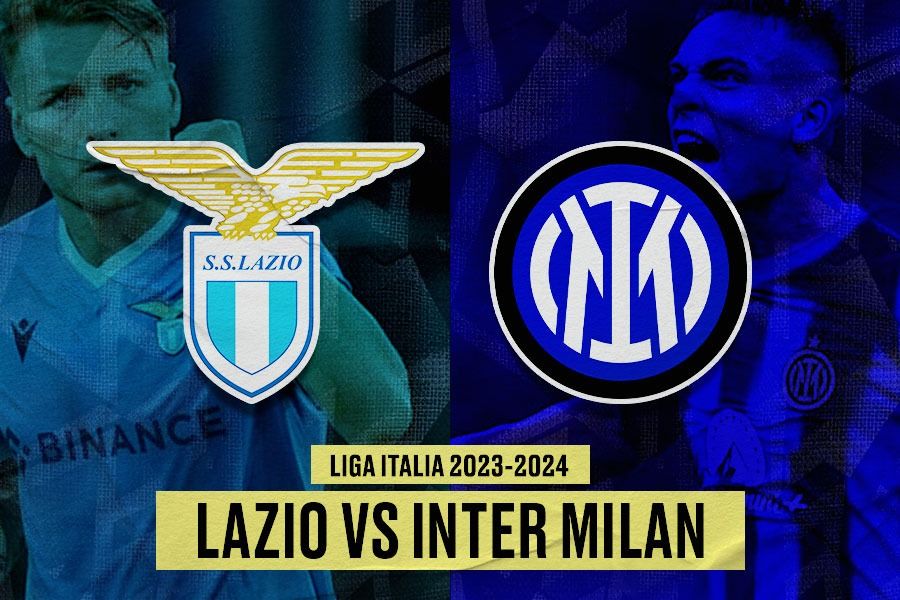 Lazio vs Inter Milan, Ciro Immobile dan Lautaro Martinez. (Yusuf/Skor.id).