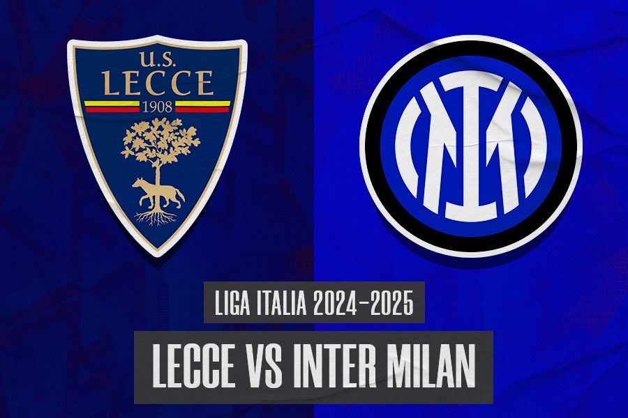 Laga Lecce vs Inter Milan di Liga Italia 2024-2025 digelar pada Minggu (27/1/2025) pukul 00.00 WIB. (Hendy Andika/Skor.id).