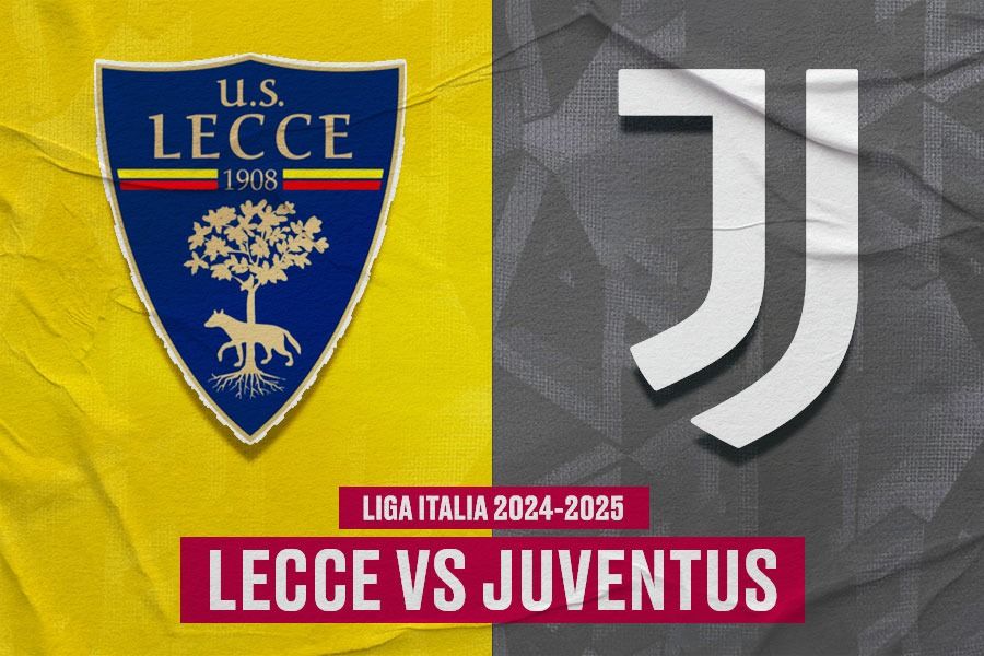 Lecce vs Juventus di Liga Italia 2024-2025. (Yusuf/Skor.id).