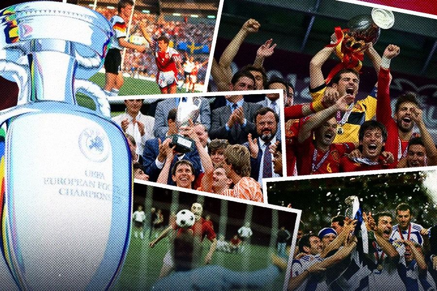 Skor.id melihat Euro 1992, 1976, 2004, 1988, dan 2012 sebagai lima final terbaik sepanjang sejarah Piala Eropa. (M. Yusuf/Skor.id)