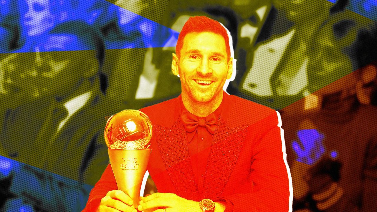 Lionel Messi selalu terlihat flawless dalam setiap penampilannya, salah satunya saat menerima penghargaan Pemain Terbaik FIFA (Hendy AS/Skor.id).  