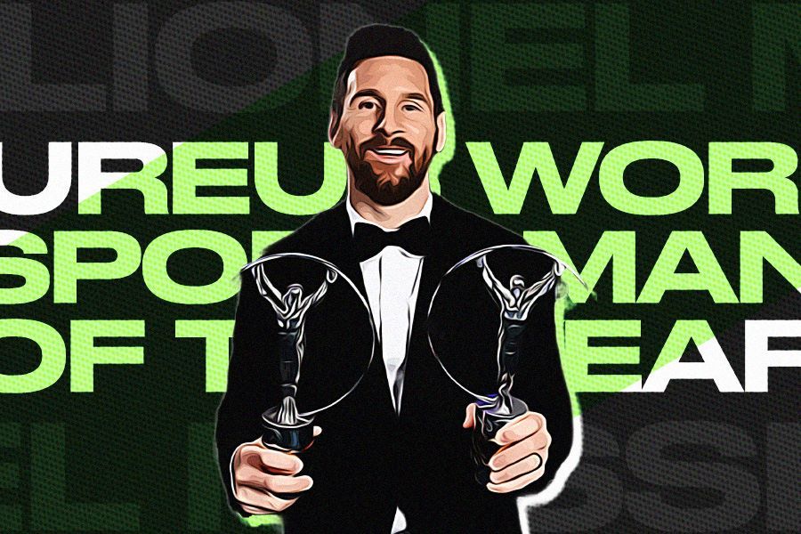 Lionel Messi menangkan penghargaan Laureus World Sportsman of the Year 2023. (Hendy AS/Skor.id)