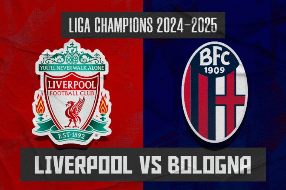 Liverpool vs Bologna di Liga Champions 2024-2025. (Hendy Andika/Skor.id).