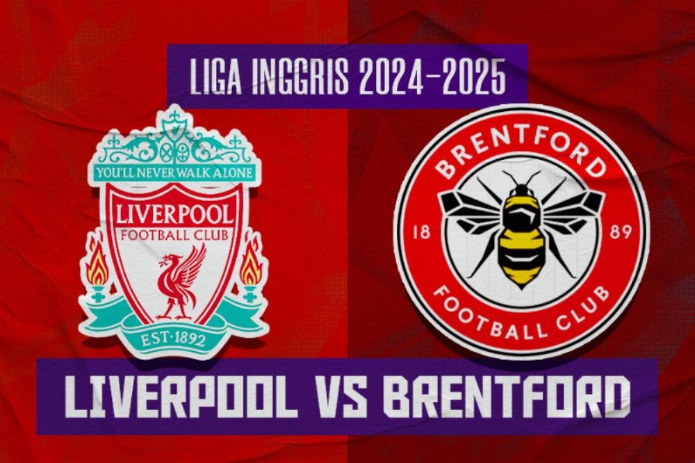 Liverpool vs Brentford di Liga Inggris 2024-2025. (Hendy Andika/Skor.id).