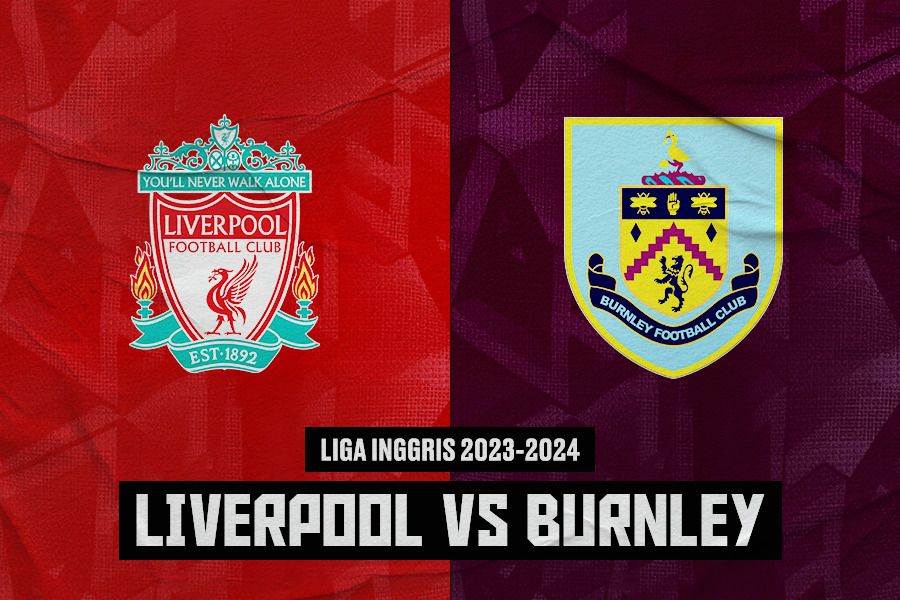 Pertandingan Liverpool vs Burnley di Liga Inggris 2023-2024. (Jovi Arnanda/Skor.id).