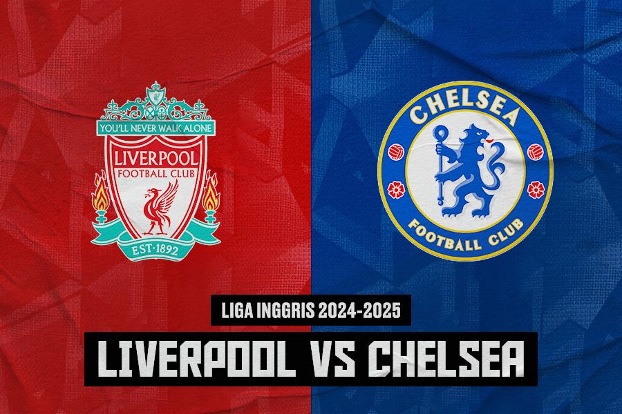 Pertandingan Liverpool vs Chelsea di Liga Inggris 2024-2025. (Jovi Arnanda/Skor.id).