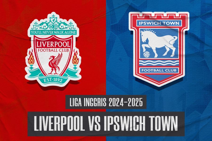 Laga Liverpool vs Ipswich Town di Liga Inggris 2024-2025. (Hendy Andika/Skor.id).