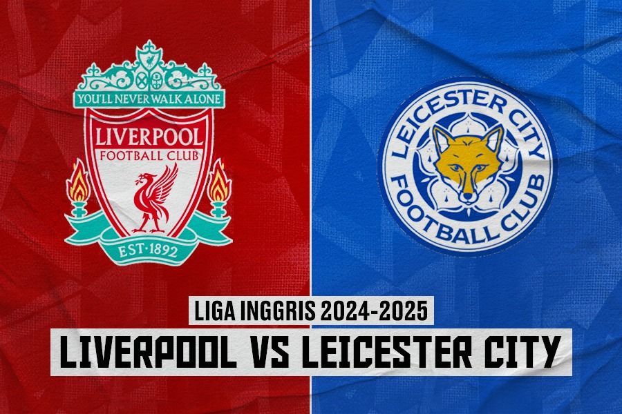 Laga Liverpool vs Leicester City di Liga Inggris 2024-2025. (Rahmat Ari Hidayat/Skor.id).