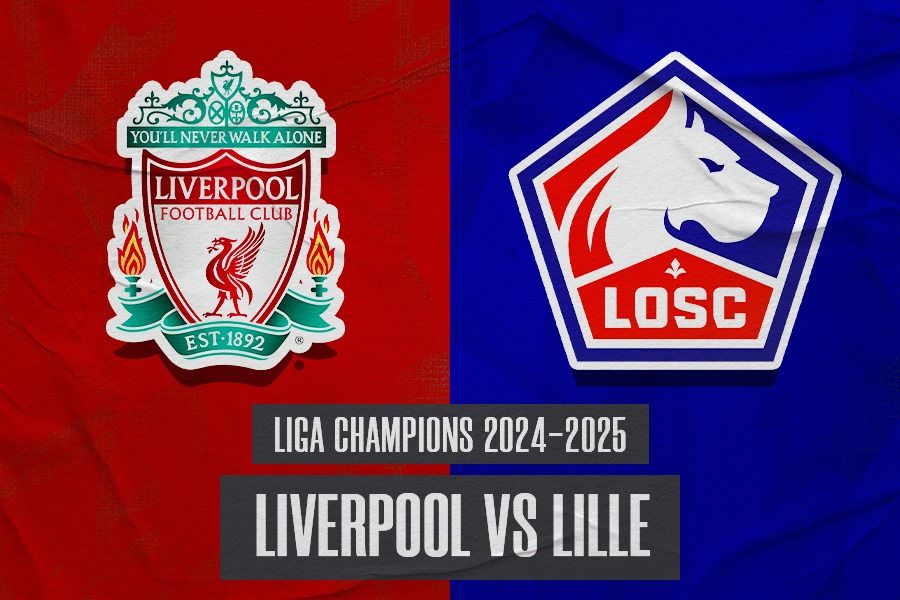 Laga Liverpool vs Lille di Liga Champions 2024-2025 akan digelar pada Rabu (22/1/2025) dini hari WIB. (Hendy Andika/Skor.id).