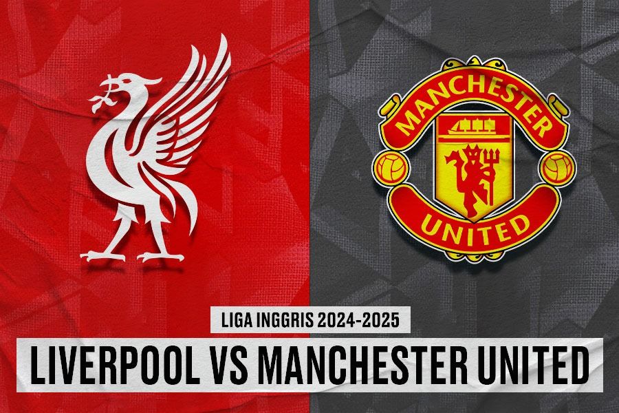 Laga Liverpool vs Manchester United di Liga Inggris 2024-2025. (Yusuf/Skor.id).