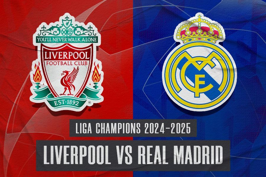 Liverpool dan Real Madrid akan bertemu dalam laga Liga Champions 2024-2025 pada Kamis (28/11/2024) pukul 03.00 WIB. (Hendy Andika/Skor.id).