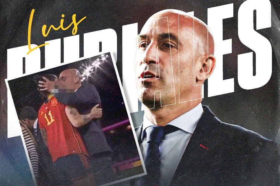 Luis Rubiales, mantan Presiden RFEF yang dinyatakan bersalah oleh Pengadilan Nasional Spanyol, Kamis (20/2/2025), atas ulahnya mencium Jenni Hermoso di final Piala Dunia Wanita 2023 lalu. (Yusuf/Skor.id).