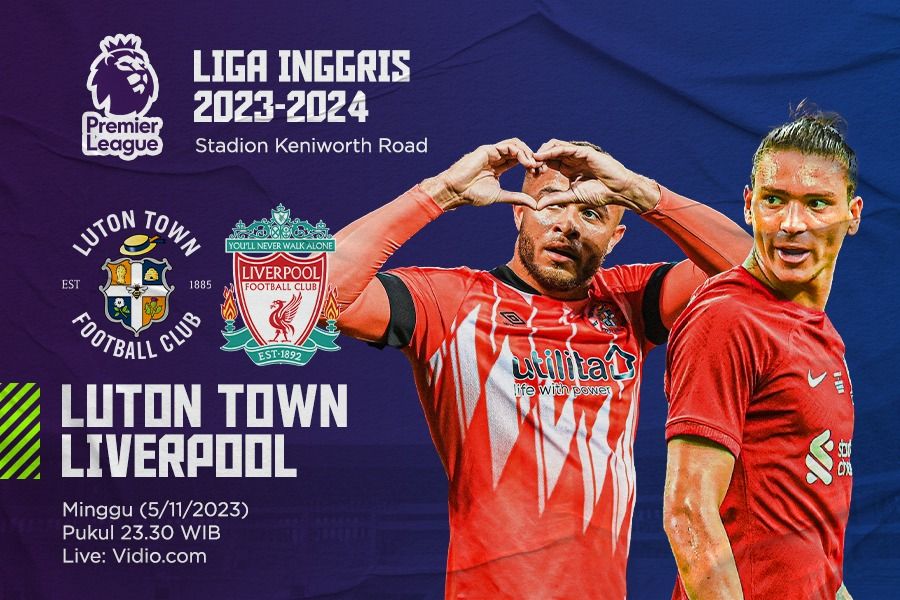 Hasil Luton Town vs Liverpool: Luis Diaz Selamatkan The Reds dari Kekalahan