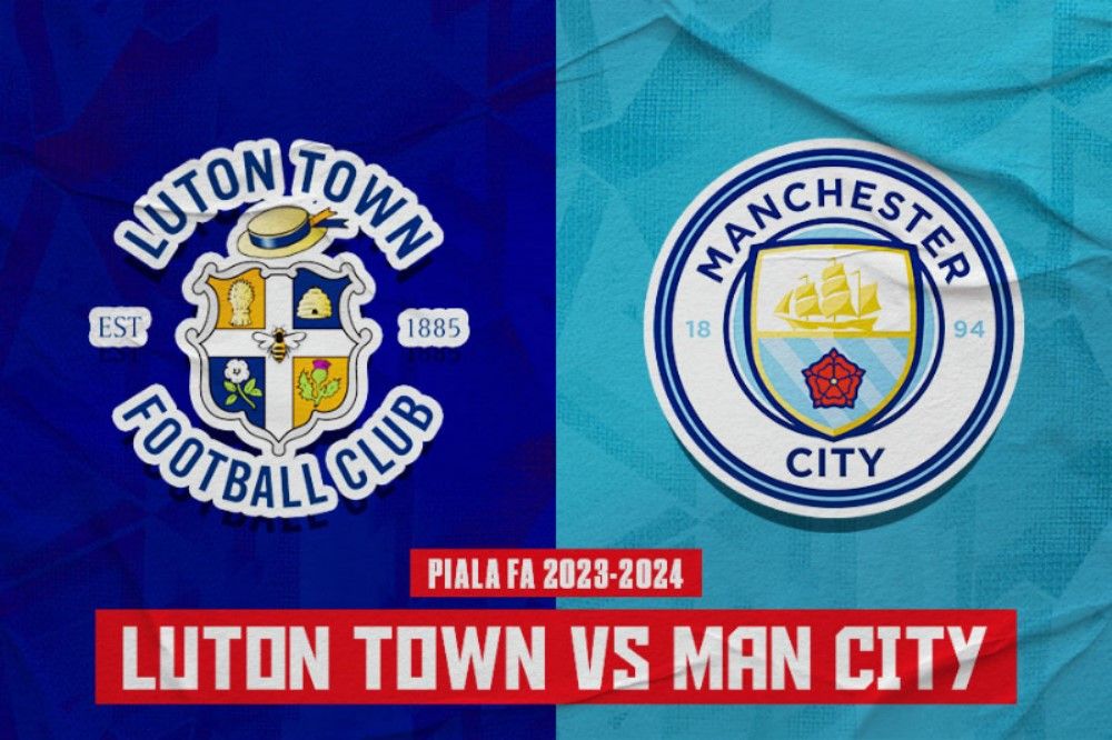 Laga Luton Twon vs Manchester City di Piala FA 2023-2024. (Hendy Andika/Skor.id).