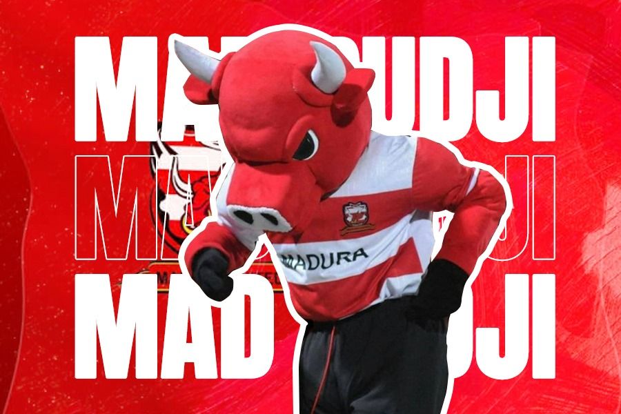 Mad Rudji, maskot Madura United. Zulhar Eko Kurniawan - Skor.id
