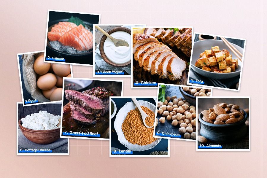 Makanan sumber protein yang direkomendasikan ahli diet. (Rahmat Ari Hidayat/Skor.id)