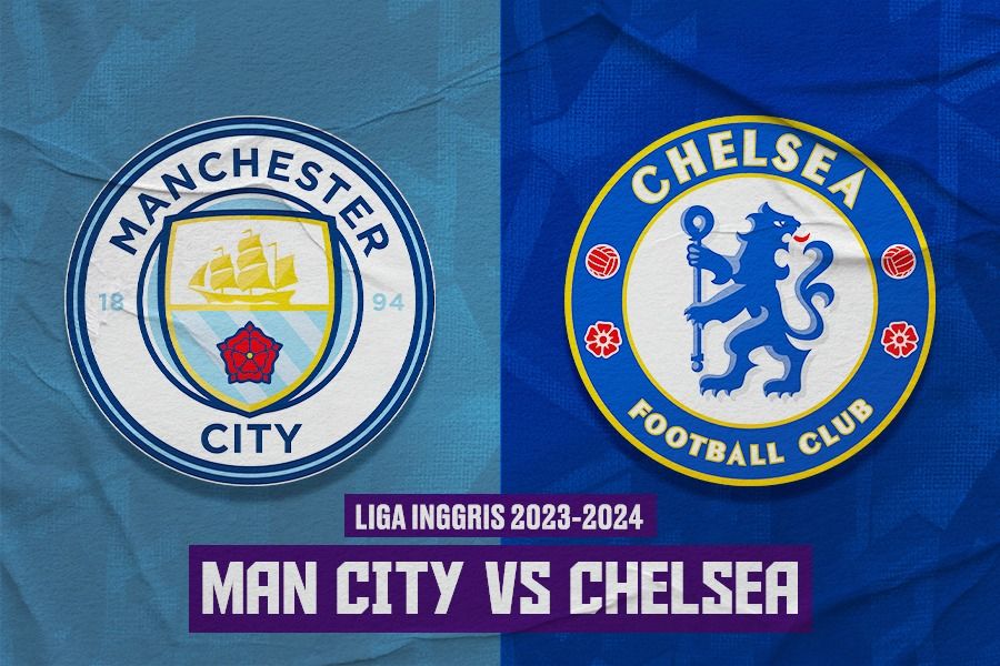 Laga Manchester City vs Chelsea di Liga Inggris 2023-2024. (Dede Sopatal Mauladi/Skor.id).